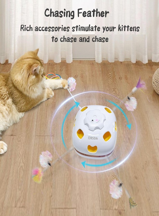 ORSDA 14PCS Cat Feather Toys Replacement Interactive Kitten Toys for Indoor Cats with Mylar Crinkle Balls Multicolor Pack for Indoor Exercise（Only Suitable for T65 & T85 4 in 1 and 5 in 1 Cat Toy - Image 5